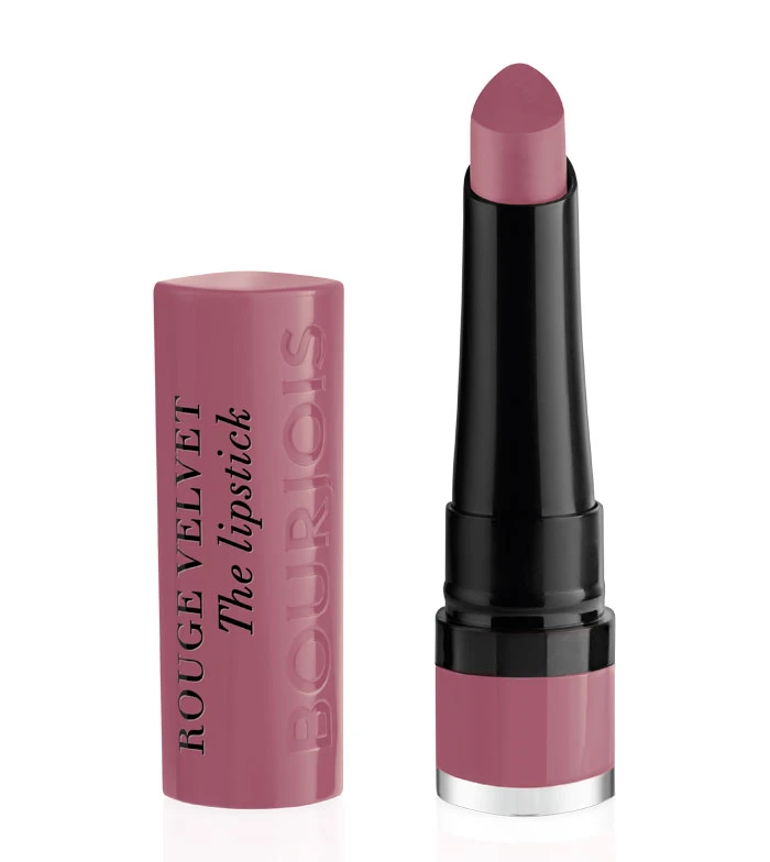 Bourjois Rouge Velvet Lipstick 19 Place Des Roses Matte Finish 2.4g Long Lasting Lip Color - Bourjois