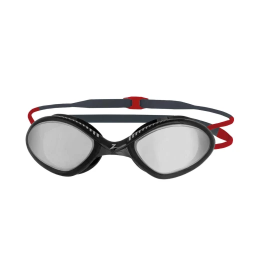 Zoggs Tiger Titanium Swimming Goggles, Black & Red Zoggs Tiger Titanium Swimming Goggles, Black & Red
