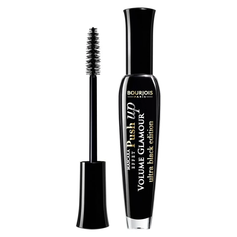 Bourjois Push Up Ultra Black Mascara: Volumizing for Dramatic Lash Enhancement and Intense Black Look - Bourjois