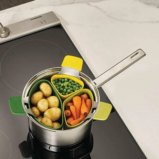 Joseph Joseph Nest Steam 3 Piece Set, Green - Joseph Joseph - Image 2