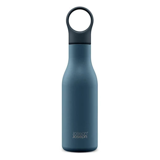Joseph Joseph Loop Vacuum Insulated Water Bottle 500ml, Navy Joseph Joseph Loop Vacuum Insulated Water Bottle 500ml, Navy