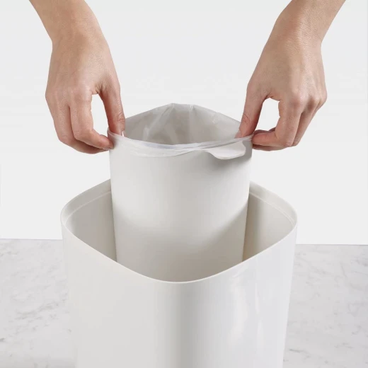 Joseph Joseph Split Bathroom Waste Seperation Bin - Grey - Joseph Joseph - Image 5