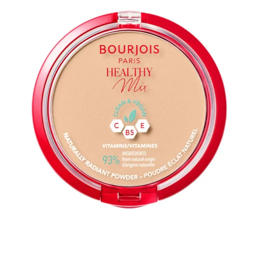 بودرة Bourjois Healthy Mix Matte Finish رقم 04 للحصول على بشرة مشرقة طوال اليوم مكياج بودرة Bourjois Healthy Mix Matte Finish رقم 04 للحصول على بشرة مشرقة طوال اليوم مكياج