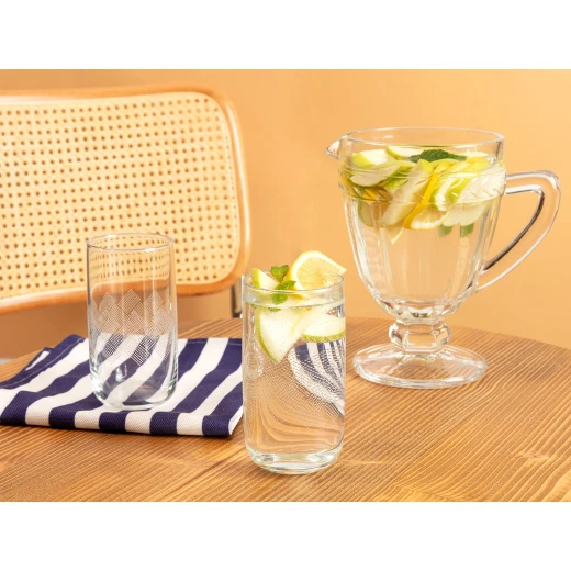 Madame Coco Musette White Rugs Beverage Glass Set