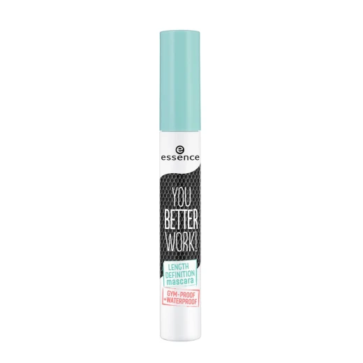 Essence You Better Work Waterproof Mascara Black 10ml Long Lasting Lash Definition Makeup