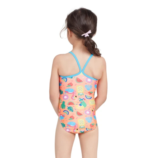 Zoggs Pool Party Tex Back Girls Swimsuit - Zoggs - Image 4