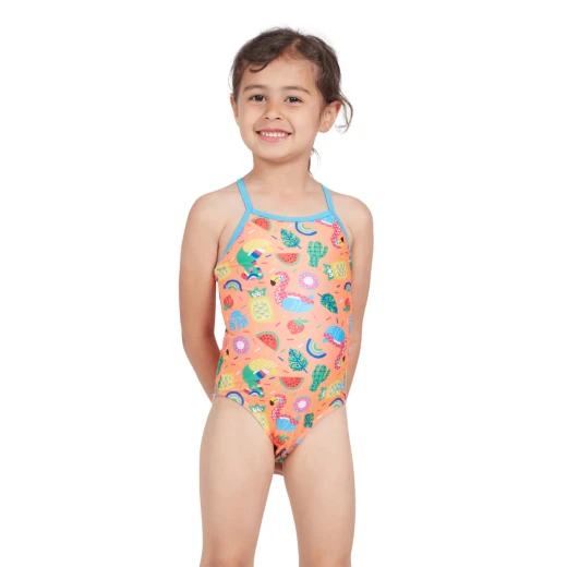 Zoggs Pool Party Tex Back Girls Swimsuit - Zoggs - Image 5