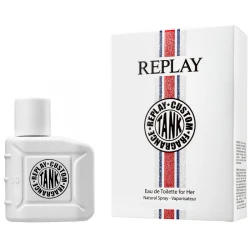 Replay #Tank Custom for Her Eau de Parfum 100ml: Sensual Floral Fragrance for Women, Long Lasting Scent