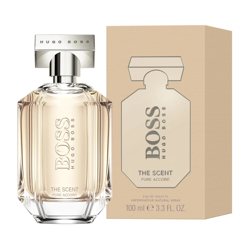 Hugo Boss The Scent Pure Accord Eau de Toilette 100ML for Ladies Sensual Fragrance Long Lasting Perfume - Hugo boss