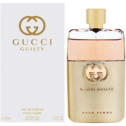 Gucci Guilty Pour Femme Eau de Parfum 90ml: Long Lasting Sensual Floral Perfume for Women Gift