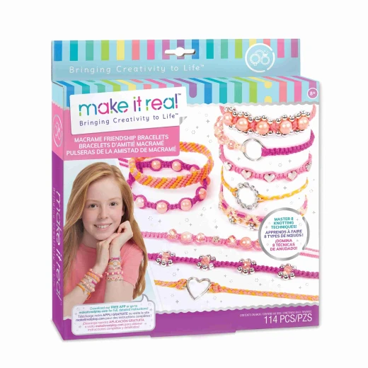 Make It Real Macrame Diy Set, Friendship Bracelets Make It Real Macrame Diy Set, Friendship Bracelets