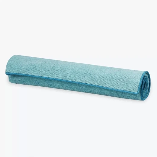 Gaiam Yoga Mat Towel, Green Color Gaiam Yoga Mat Towel, Green Color