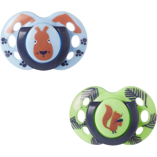 Tommee Tippee Fun Friends Soothers, Symmetrical Orthodontic Design, 18-36 Months - Tommee Tippee - Image 2