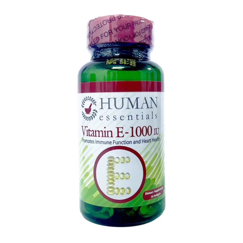 Human Essentials Vitamin E 1000, 30 Capsules - Human Essentials