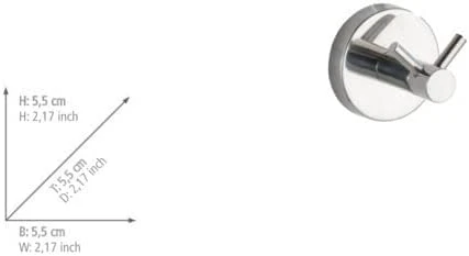 Wenko "Bosio" Double Hook Stainless Steel, Silver Color - Wenko - Image 2