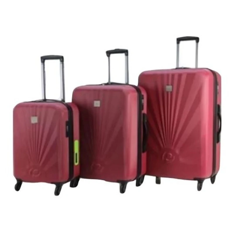 Princess Geneva Travel Bags, Burgundy, 3 Pieces - Princess