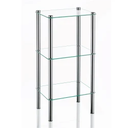 Kela Lars Shelving Unit With 3 Shelves, Silver