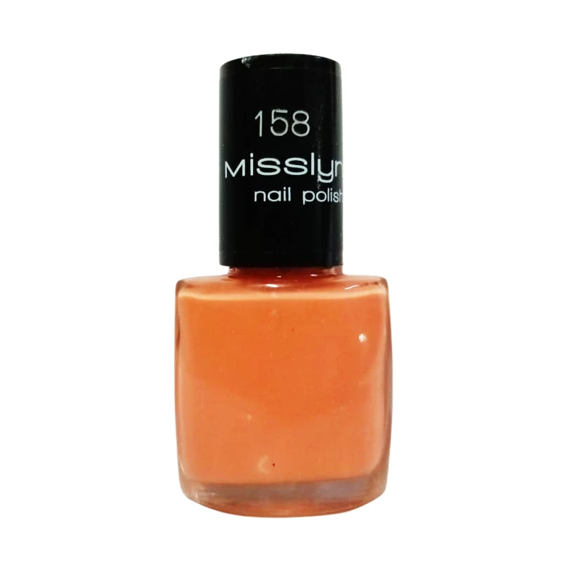 Misslyn Nail Polish 158 High Gloss Finish Long Lasting Manicure for Women Vibrant Color Dermatologically Approved - Misslyn