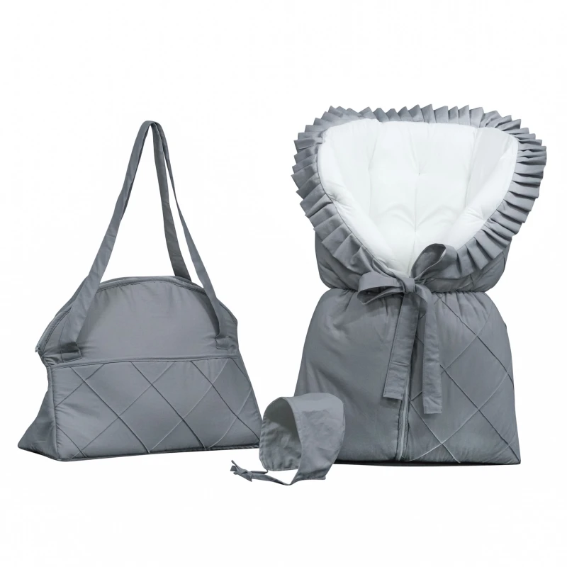 Elmalella Elegance Newborn Cocoon, Grey Color - Elmalella