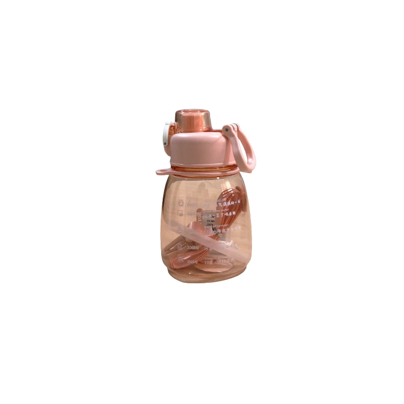 Water Bottle, Peach Color 600 Ml
