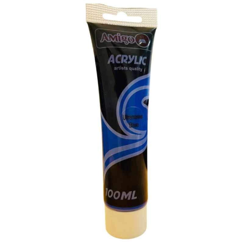Amigo Acrylic Artist Color, 100ml, Ultramarine Blue - Amigo