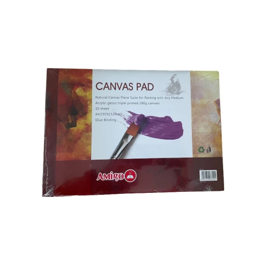 Amigo Canvas Pad A4 297*210 Mm 10 Sheets Amigo Canvas Pad A4 297*210 Mm 10 Sheets