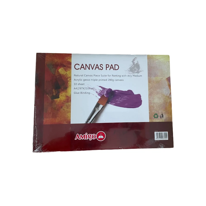 Amigo Canvas Pad A4 297*210 Mm 10 Sheets - Amigo