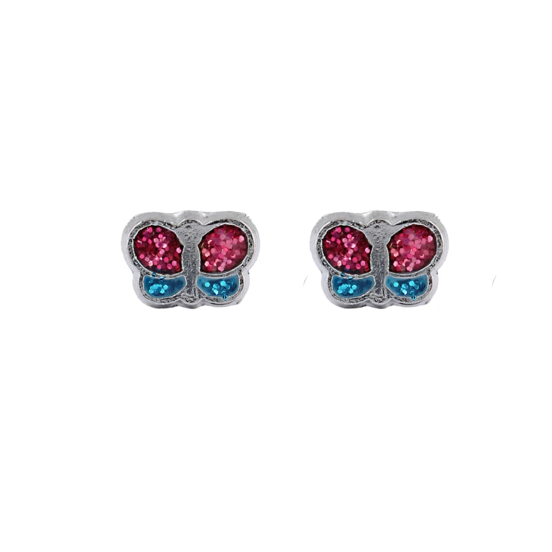 Studex Studex Tiny Tips Glitter Butterfly Stud Earrings - Studex