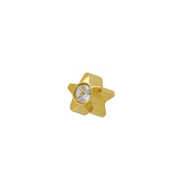 Studex Star with Crystal Stud Earrings For Kids, 4mm - Studex
