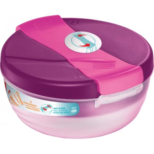 Maped Lunchbox Origins, Round, 1.4 Liter, Pink Maped Lunchbox Origins, Round, 1.4 Liter, Pink