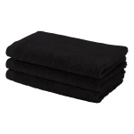 Aquanova London Aquatic Guest Towel, Black Color, 30*50 Cm - Aquanova