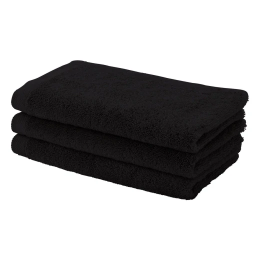 Aquanova London Aquatic Guest Towel, Black Color, 30*50 Cm Aquanova London Aquatic Guest Towel, Black Color, 30*50 Cm