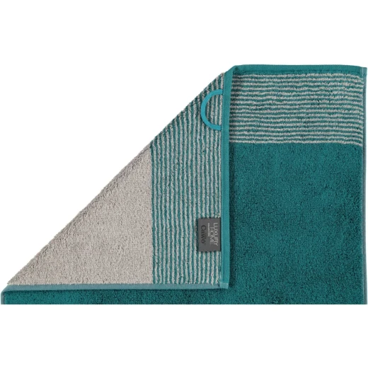 Cawo Two-Tone Guest Towel, Green Color, 30*50 Cm Cawo Two-Tone Guest Towel, Green Color, 30*50 Cm