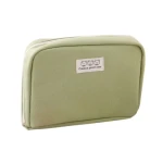 Unbranded Green Canvas Pencil Case Makeup Pouch School Office Organizer Large Capacity - Unbranded