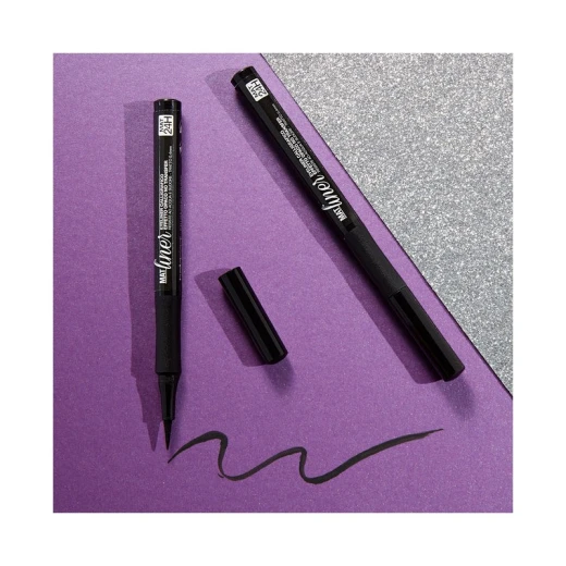 BellaOggi Ultra Matte Black Eyeliner Waterproof Precision Tip 0.5g Dramatic Eyes Makeup - Bellaoggi - Image 3