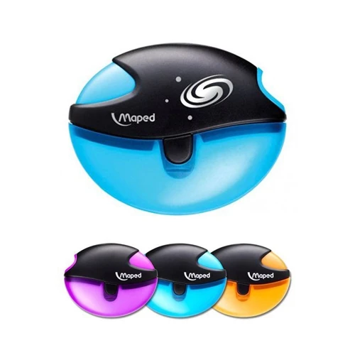 Maped Galactic 1 Hole Canister Pencil Sharpener Assorted Colors 1 Piece Maped Galactic 1 Hole Canister Pencil Sharpener Assorted Colors 1 Piece
