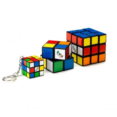 Rubik's Keychain, Family Pack 3 Pieces , Size 3x3, 2x2, 3x3 - Rubik's - Image 2
