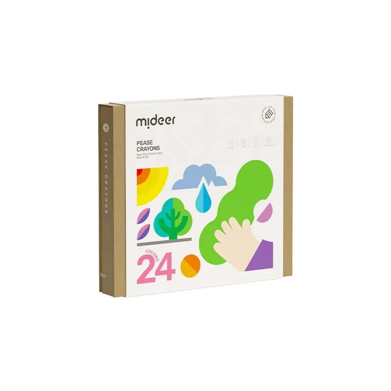 Mideer Pease Crayons 24 Colors - MIDEER