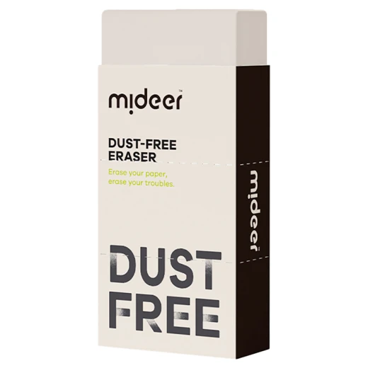 Mideer Dust Free Eraser, 22x30x13 cm, Pack of 3 - MIDEER - Image 2
