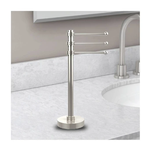 ARMN Delta Countertop Triple Towel Rack, Nickel Color ARMN Delta Countertop Triple Towel Rack, Nickel Color