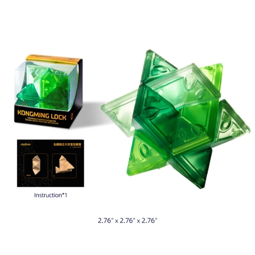 Mideer Neon Space Kongming Lock - Hexagonal Gem Mideer Neon Space Kongming Lock - Hexagonal Gem