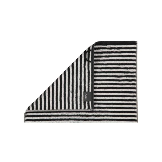 Cawo Two-Tone Washcloth, Black Color, 30x30 Cm Cawo Two-Tone Washcloth, Black Color, 30x30 Cm