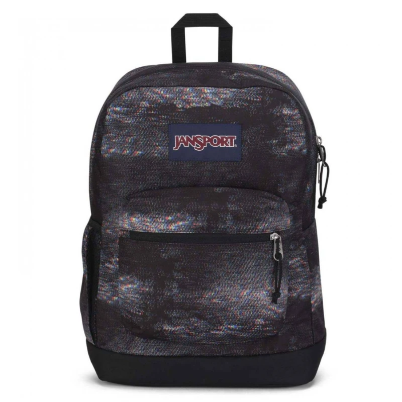 JanSport Cross Town Plus Backpack, Black & Gray Color 17" - JanSport