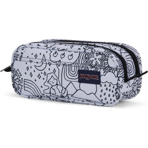 Jansport Pouch Anime Emotions Pencil Case, Black & Gray Color, Large Size - JanSport - Image 2