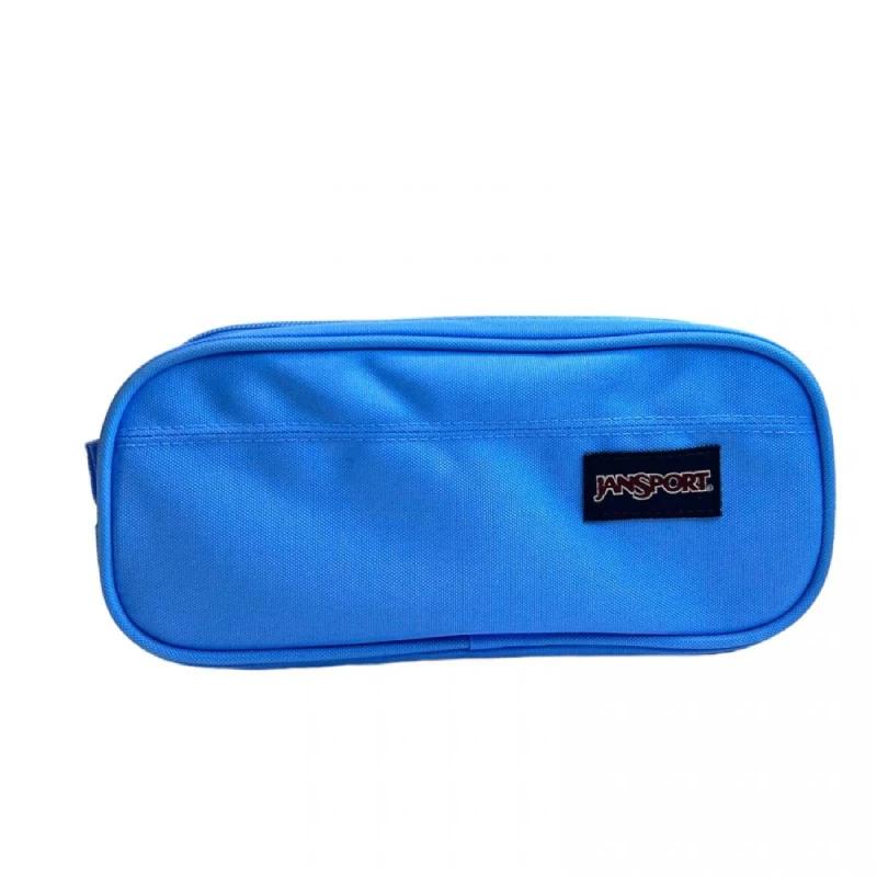 Jansport Pouch Anime Emotions Pencil Case, Blue Neon Color, Large Size - JanSport