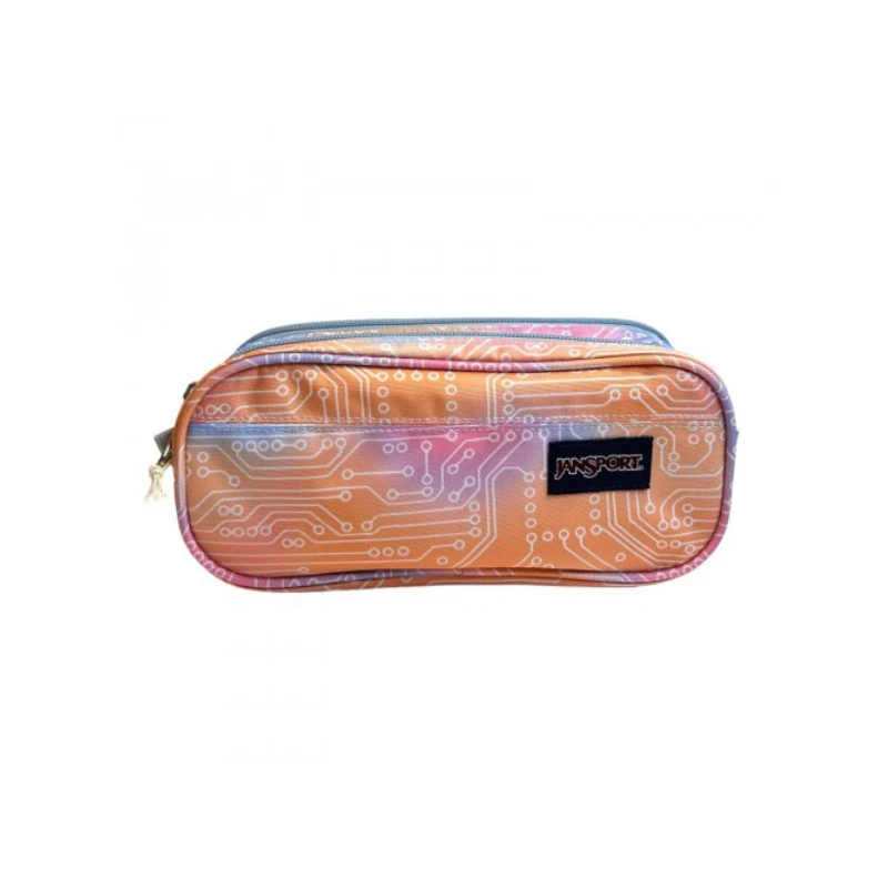 Jansport Pouch Anime Emotions Pencil Case, Orange Color, Large Size - JanSport