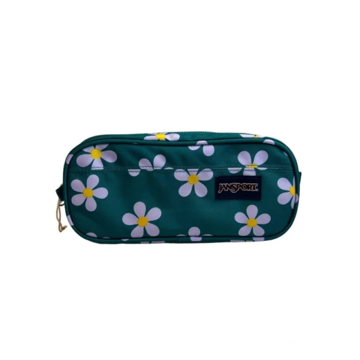 Jansport Pouch Anime Emotions Pencil Case, Green & Pink Color, Large Size Jansport Pouch Anime Emotions Pencil Case, Green & Pink Color, Large Size