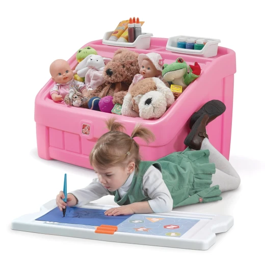 Step2 Toy Box, Pink Color 2-in-1 - Step2 - Image 3