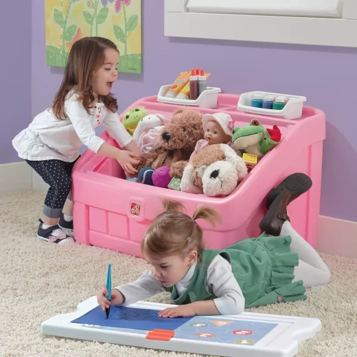 Step2 Toy Box, Pink Color 2-in-1 - Step2 - Image 2
