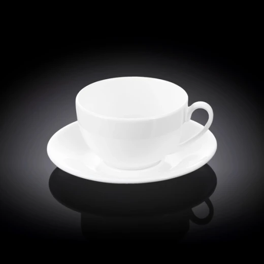 Wilmax Olivia Teacup & Coaster  - White  250ml - Willmax - Image 3
